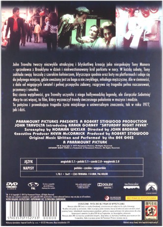 Gorączka sobotniej nocy (polski lektor) [DVD]
