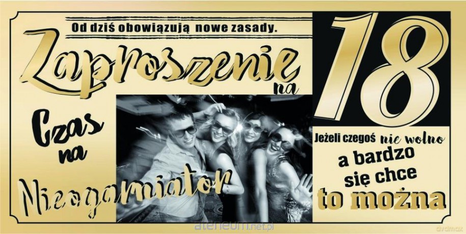 Zaproszenie Urodziny Z21 (10 szt.)