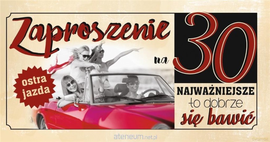 Zaproszenie Urodziny Z90 (10 szt.)