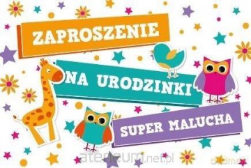 Zaproszenie Urodziny ZA-15 (10 szt.)