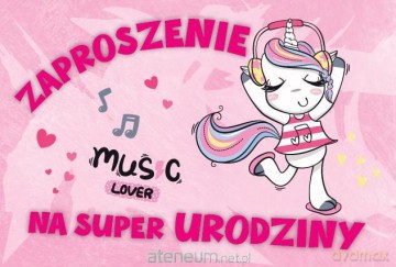Zaproszenie Urodziny ZA-87 (10 szt.)