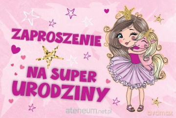 Zaproszenie Urodziny ZA-89 (10 szt.)