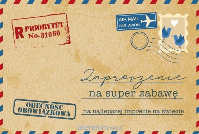 Zaproszenie ZA-82 (10 szt.)
