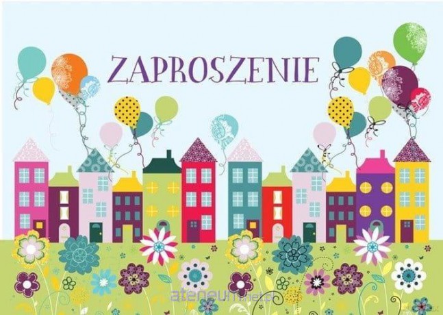 Zaproszenie ZZ-048 Domki (5 szt.)