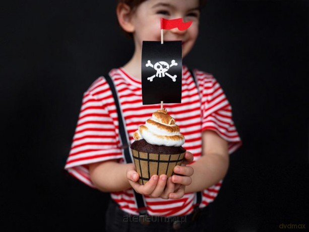 Zestaw do muffinek Piraci 6 szt