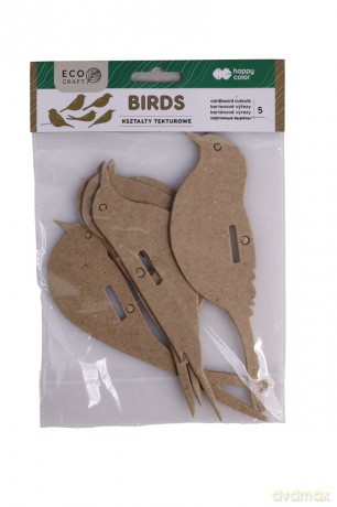 Zestaw kształtów tekturowych Bird 5 szt