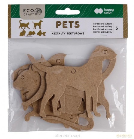 Zestaw kształtów tekturowych Pets 5 szt