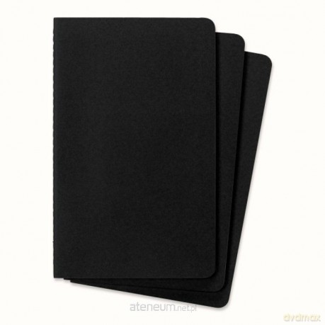 Zeszyt 13x21 linia 40K czarny (3 szt)