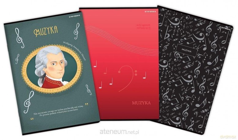 Zeszyt A4/16K linia Muzyka mix (10 szt)