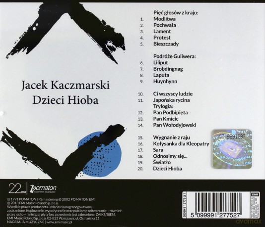 Jacek Kaczmarski: Dzieci Hioba (Reedycja) [CD]