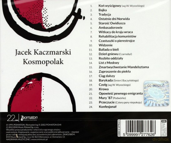 Jacek Kaczmarski: Kosmopolak (Reedycja) [CD]