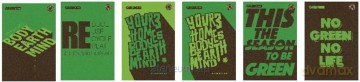 Zeszyt A5/60K linia Green Typo Green (5 szt)