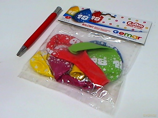 Balony 12 z nadrukiem 18 pastel wisz.A5 GS110/18W 18456