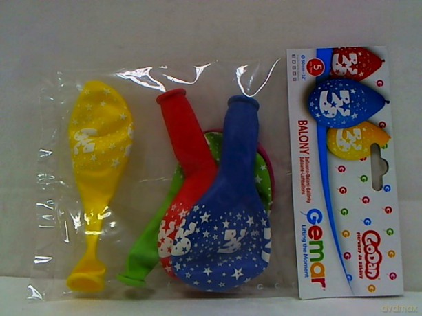 Balony 12 z nadrukiem 3 pastel wisz.A5 GS110/3W 18494