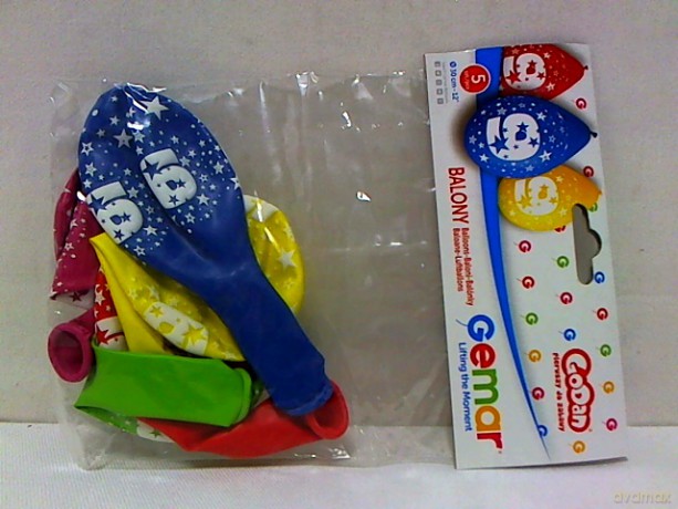 Balony 12 z nadrukiem 9 pastel wisz.A5 GS110/9W 18579