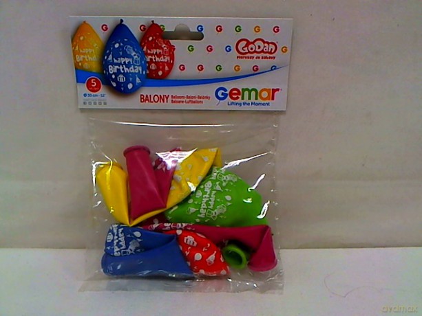 Balony Prem.12 Happy B-day A5 GS110/P097W 18586