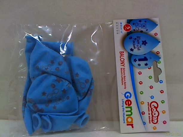 Balony Prem.12 Moje1Urodz.nieb A5 GB-MU1BW 18418