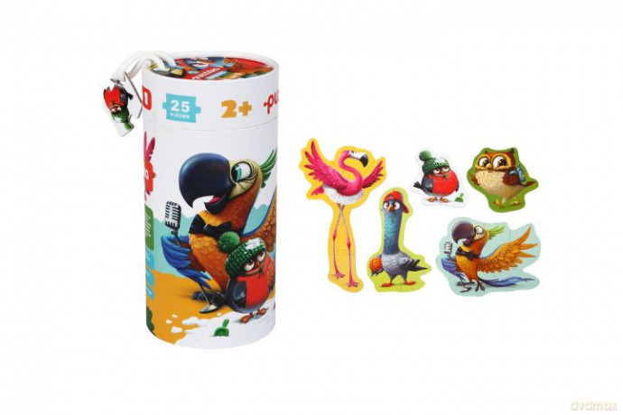 CUBIKA puzzle drewniane 5w1 Ptaki 14255