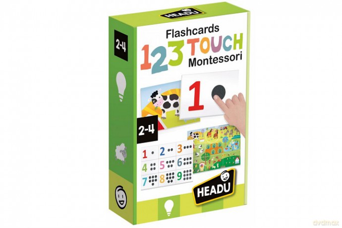 HEADU Montessori Karty do nauki liczenia 2-4 54891