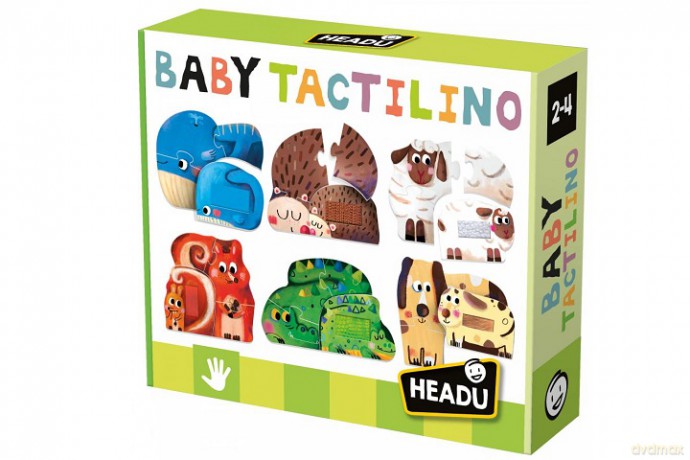 HEADU Puzzle zwierzątka-trenuj dotyk 2-4 53573