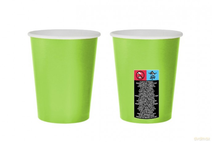Kubeczki pap 270ml jednokol.ziel A14 GJ-KBZL 37521