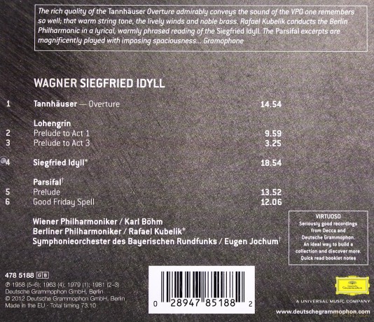 Wagner Ouvertures And Preludes (Virtuoso) [CD]