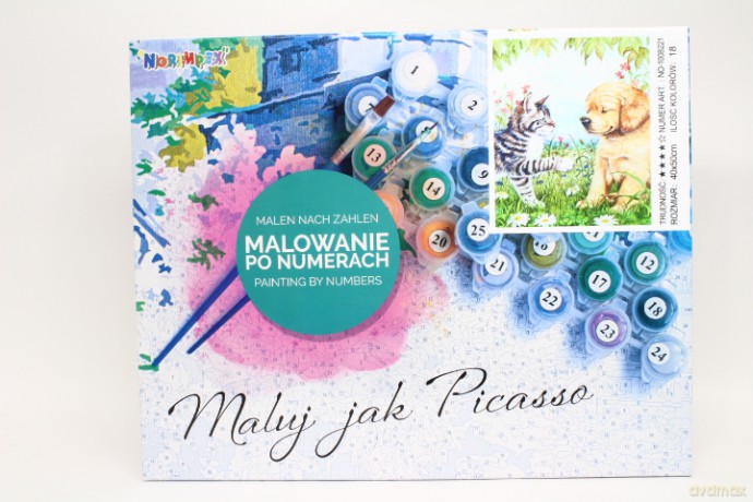 Malowanie po nr Kotek i piesek 1008221 82213