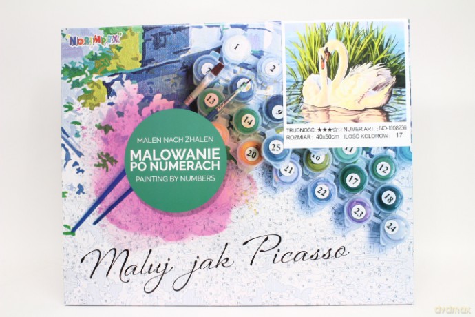 Malowanie po nr Para łabędzi 1008236 82367