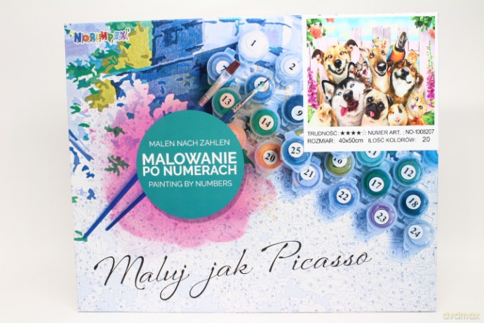 Malowanie po nr Psy i koty 1008207 82077