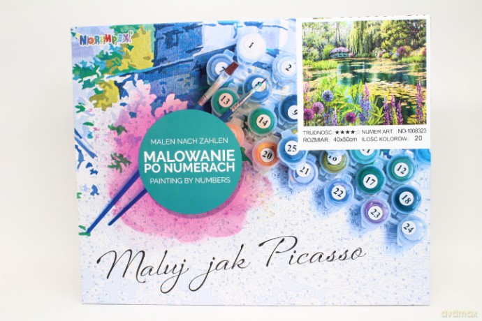 Malowanie po nr Staw z liliami 1008323 83234