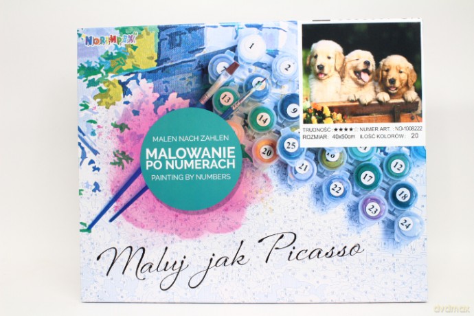 Malowanie po nr Trzy pieski 1008222 82220