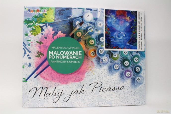Malowanie po numerach delfiny 1008134
