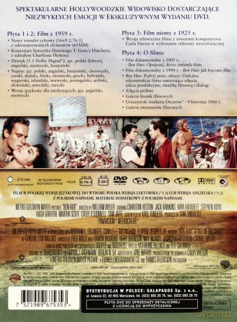 Ben Hur wydanie specjalne [BOX] [4DVD]