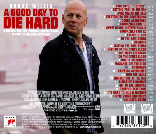 A Good Day To Die Hard soundtrack (Szklana Pułapka 5) (Marco Beltrami) [CD]