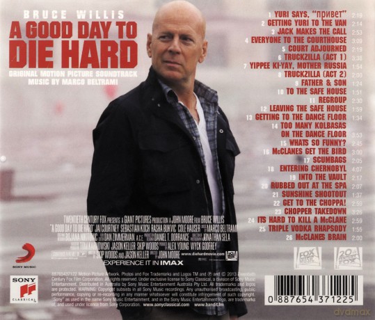 A Good Day To Die Hard soundtrack (Szklana Pułapka 5) (Marco Beltrami) [CD]
