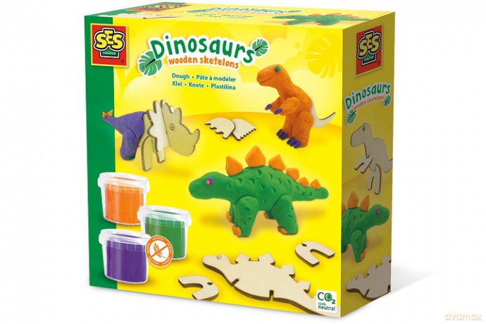 SES Ciasto masa Drewniane dinozaury 00418 04187