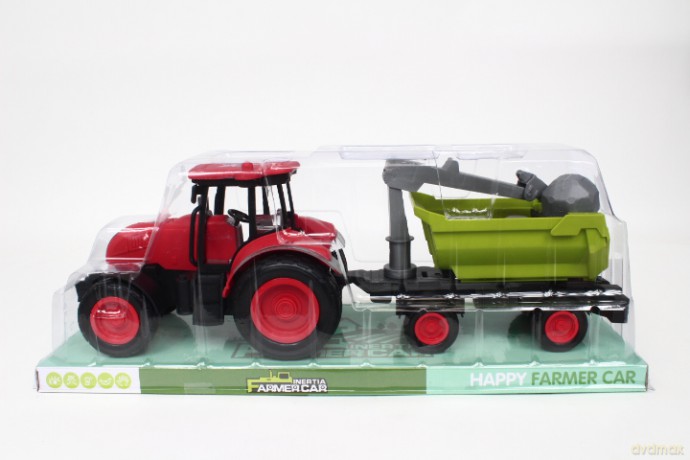 Traktor z przyczepa pod kloszem 1328412 84125