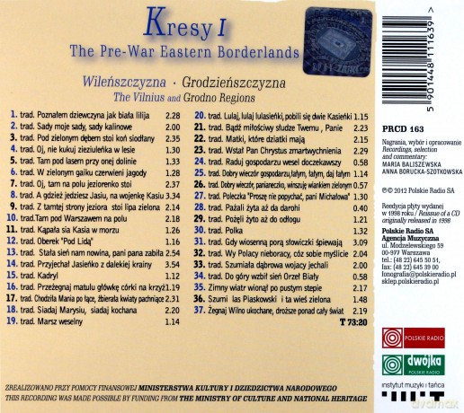 Muzyka źródeł 14: Kresy 1 - Wileńszczyzna, Grodzieńszczysna (digipack) [CD]