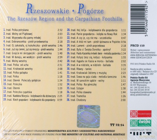 Muzyka Źródeł 10: Rzeszowskie, Pogorze (digipack) [CD]