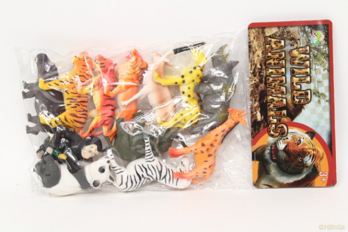 Zwierzęta safari 7-12cm 12wzorów 50922 09221
