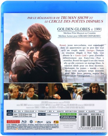 Green Card (Zielona karta) [Blu-Ray]