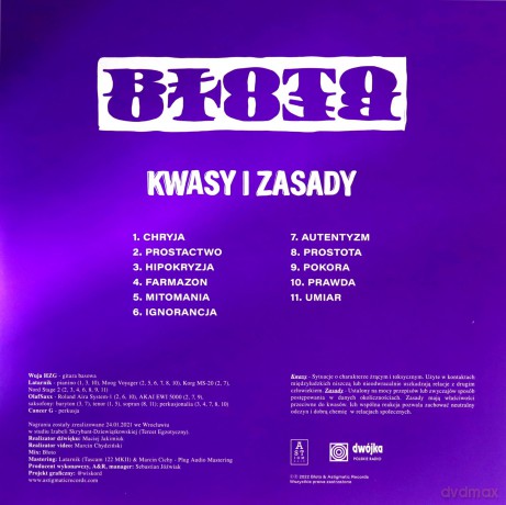 Bloto: Kwasy i zasady (Purple Cover Edition) [Winyl]
