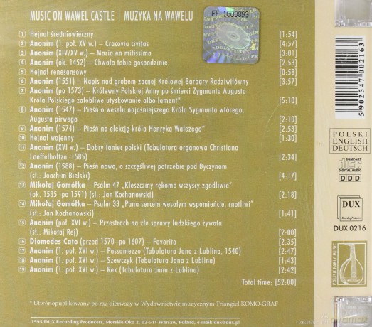 Muzyka na Wawelu - Ars Nova [CD]