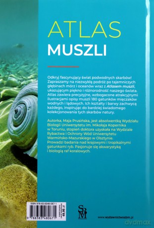 Atlas muszli. Opisy 180 gatunków - Maja Prusińska [KSIĄŻKA]