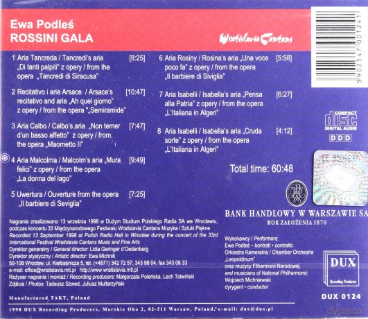 Rossini Gala - Ewa Podleś [CD] 