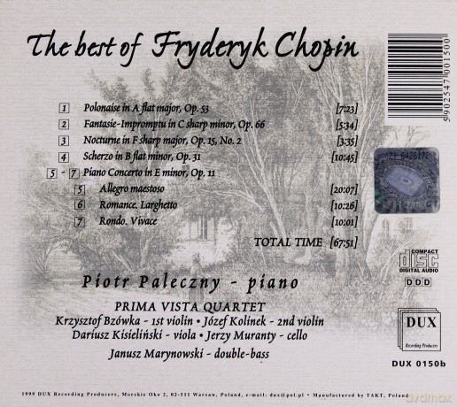 The Best of Fryderyk Chopin - Piotr Paleczny [CD] 