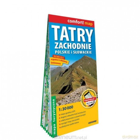 Comfort!map Tatry Zach. Polskie i Słowackie