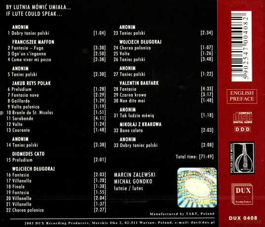 By lutnia mówić umiała - Marcin Zalewski [CD]