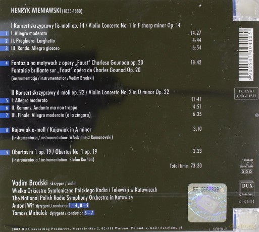 Violin Concertos - Henryk Wieniawski [CD]