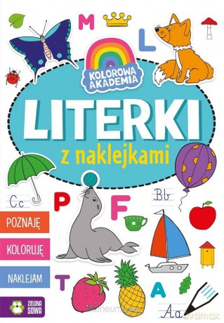 Kolorowa Akademia. Literki z naklejkami [KSIĄŻKA]